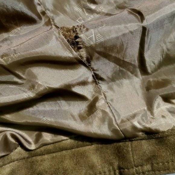 EMPORIO COLLEZIONE L Faux Suede Brown Men's Jacket - Picture 8 of 8